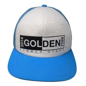 2014 Golden Bell Summer Staff Trucker Cap Blue One Size Adjustable Mesh Back
